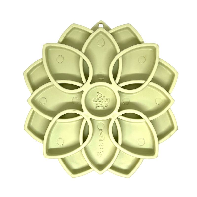 Load image into Gallery viewer, Mandala Softie eTray Shallow Slow Feeder Dog Bowl with Suction Cups |  USA Made
