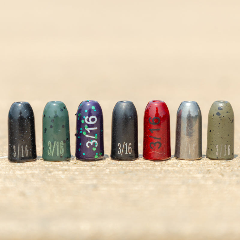 Load image into Gallery viewer, Reaction Tackle Tungsten Worm Weights / Bullet Shaped Sinkers
