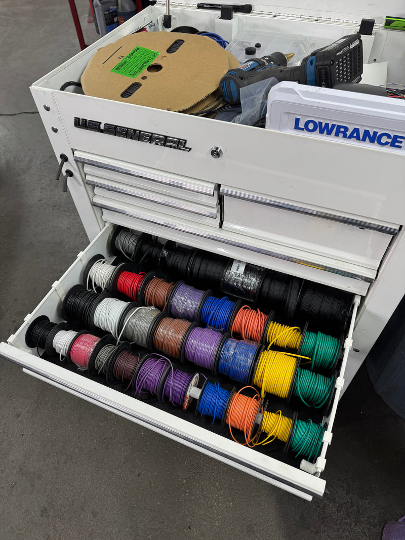 Load image into Gallery viewer, Harbor Freight Toolbox Wire Spool Holder

