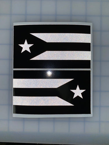 Puerto Rico Flag (Black/White): 5