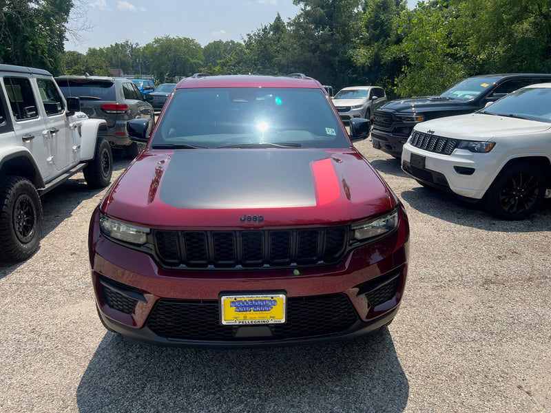 Load image into Gallery viewer, Two Tone Hood Decal for 2022-2024 Jeep Grand Cherokee Trailhawk
