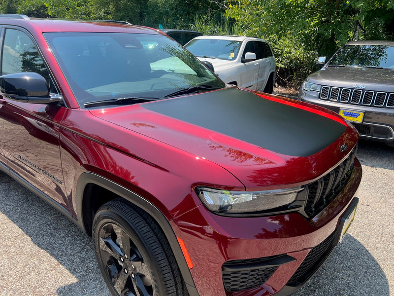 Load image into Gallery viewer, Two Tone Hood Decal for 2022-2024 Jeep Grand Cherokee Trailhawk
