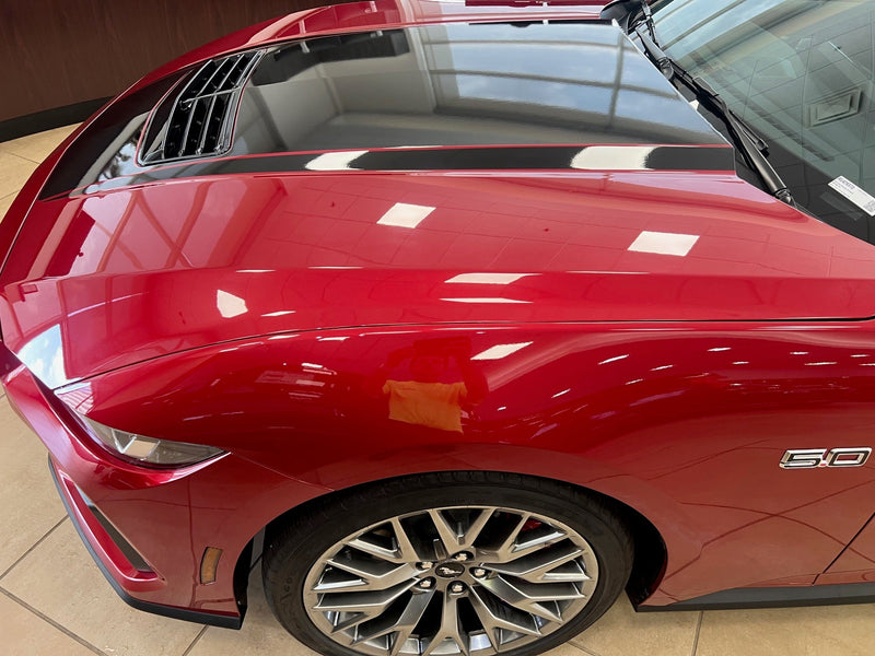 Load image into Gallery viewer, Hood Spear Decals for the 2024 Ford Mustang GT
