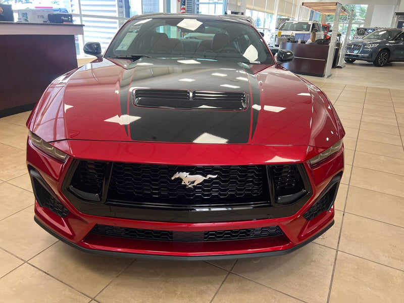 Load image into Gallery viewer, Hood Spear Decals for the 2024 Ford Mustang GT
