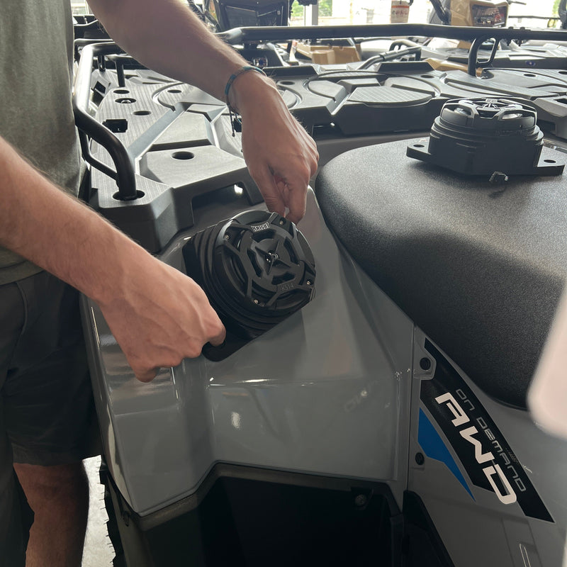 Load image into Gallery viewer, 2005-2026 Polaris Sportsman Waterproof Rear Fender Speaker Pods

