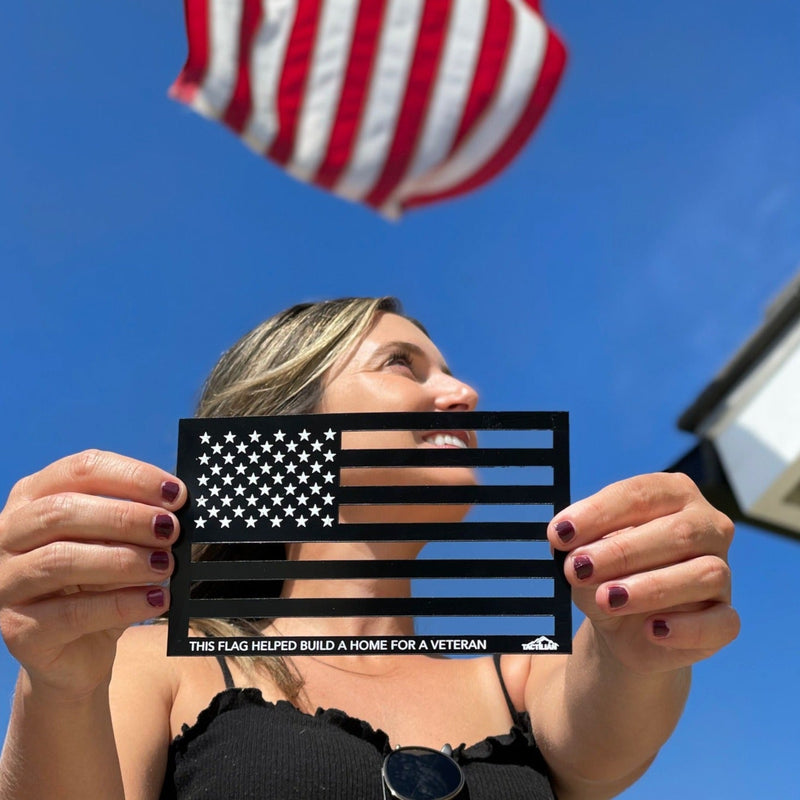 Load image into Gallery viewer, Veterans Support American Flag Flag Magnet Set (Limited Edition)
