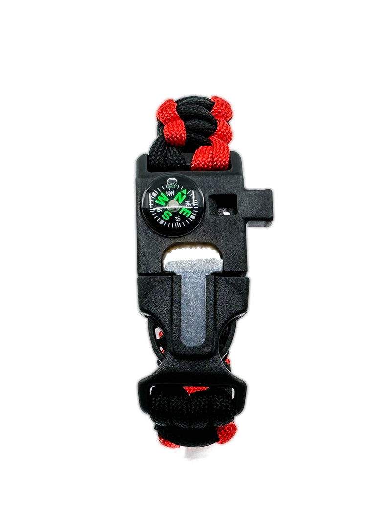 Load image into Gallery viewer, Orange Survival Bracelet 5-in-1 Multifunctional

