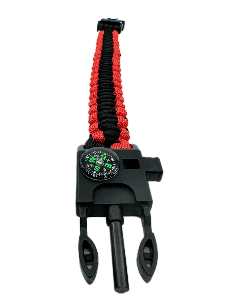 Load image into Gallery viewer, Orange Survival Bracelet 5-in-1 Multifunctional
