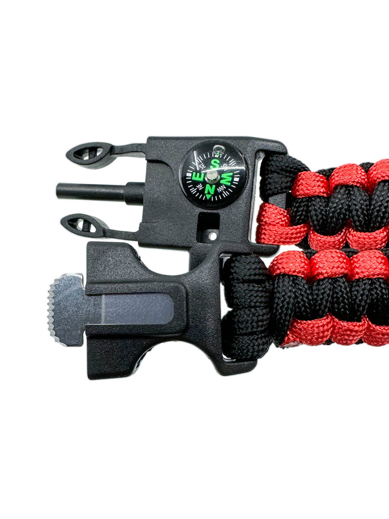 Load image into Gallery viewer, Orange Survival Bracelet 5-in-1 Multifunctional
