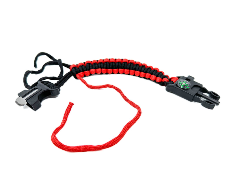 Load image into Gallery viewer, Orange Survival Bracelet 5-in-1 Multifunctional
