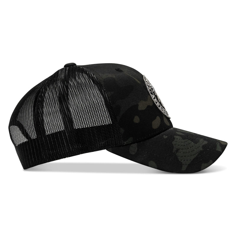 Load image into Gallery viewer, Indian Chief Skull Patch Snapback
