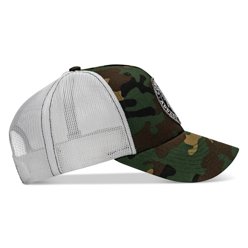 Load image into Gallery viewer, Indian Chief Skull Patch Snapback
