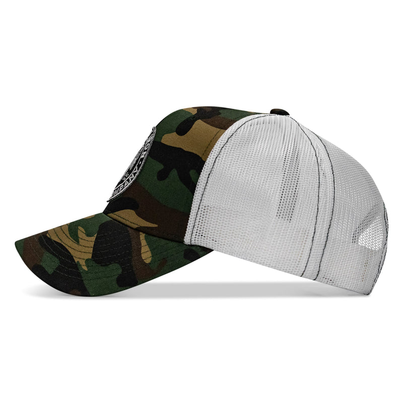 Load image into Gallery viewer, Indian Chief Skull Patch Snapback
