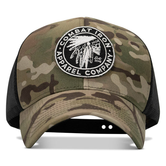Indian Chief Skull Patch Snapback