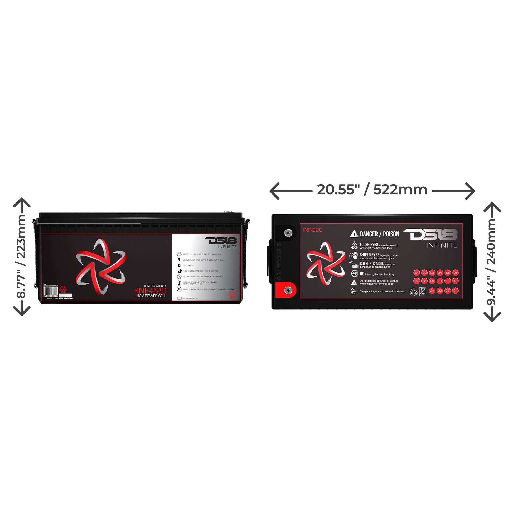 INFINITE 6500 Watts 220 AH AGM Power Cell - Skoutley Outdoors LLC