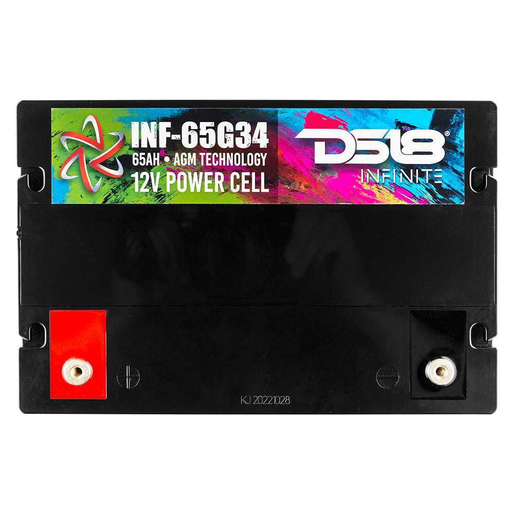 INF-65G34AH INFINITE 65 AH 2000 Watts AGM Group 34 Power Cell 12 Volt Battery - Skoutley Outdoors LLC