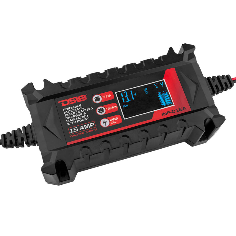 Load image into Gallery viewer, 15 AMP Automatic Smart Lithium and AGM Car Battery Charger &amp; Maintainer
