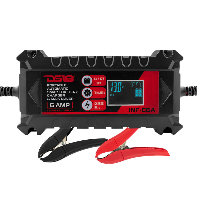 Load image into Gallery viewer, 6 AMP Automatic Smart Lithium and AGM Car Battery Charger &amp; Maintainer
