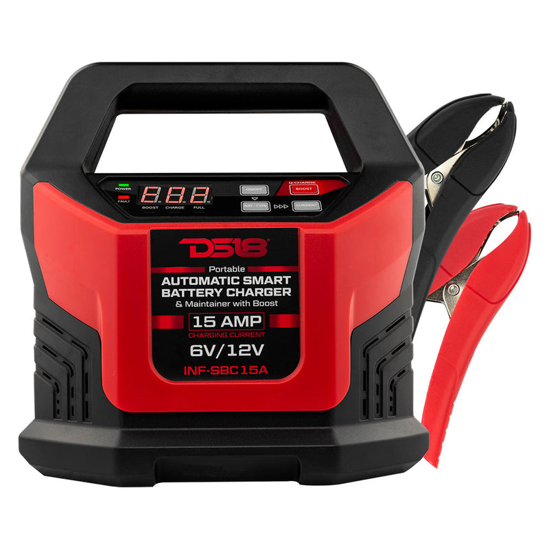 Load image into Gallery viewer, 15 AMP Automatic Smart Lithium and AGM Battery Charger, Maintainer and Jump Booster
