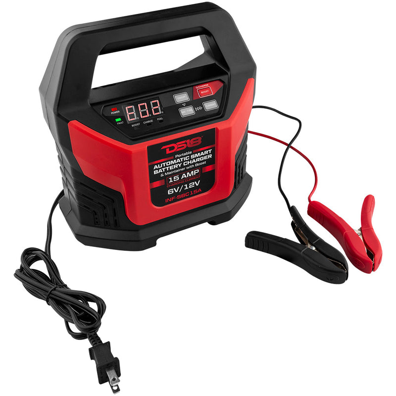 Load image into Gallery viewer, 15 AMP Automatic Smart Lithium and AGM Battery Charger, Maintainer and Jump Booster
