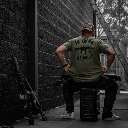 In Guns We Must Men's T-Shirt