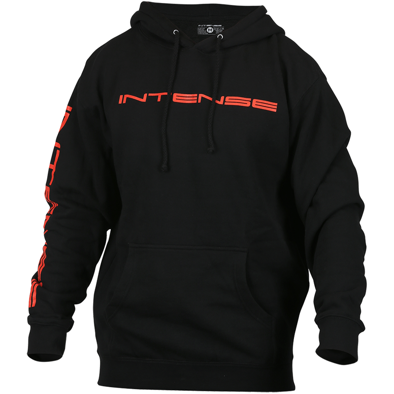 Load image into Gallery viewer, Men's INTENSE Black Pullover Hoodie
