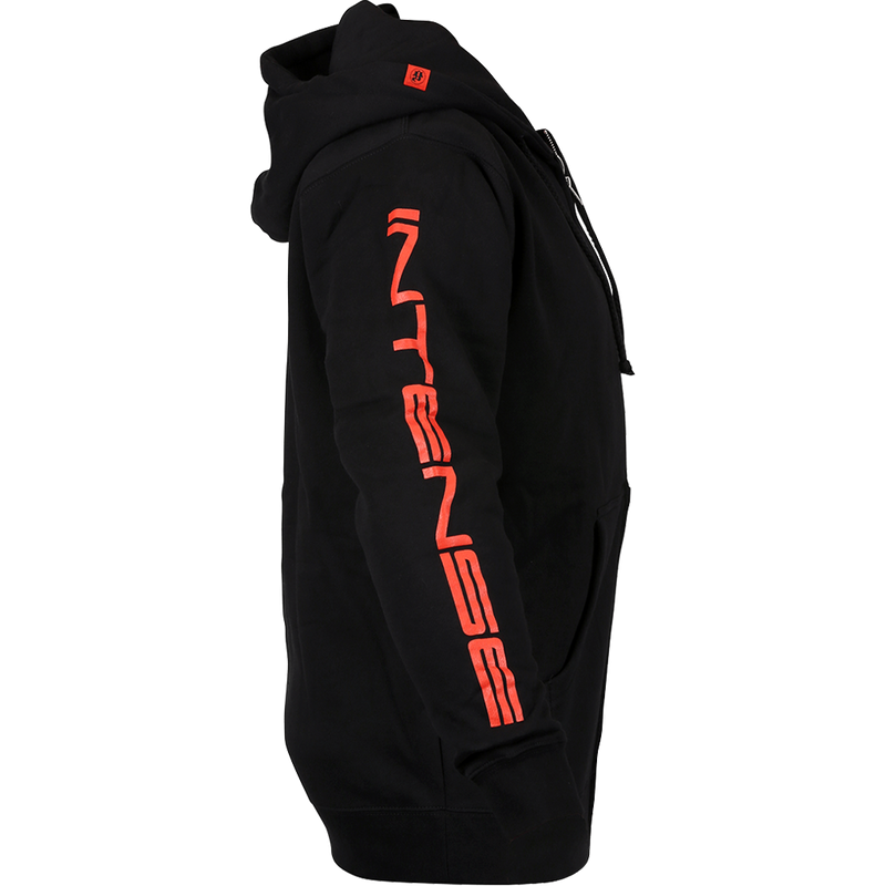 Load image into Gallery viewer, Men's INTENSE Black Zip-up Hoodie
