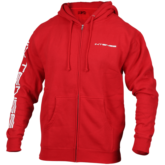 Men's INTENSE Red Zip-Up Hoodie