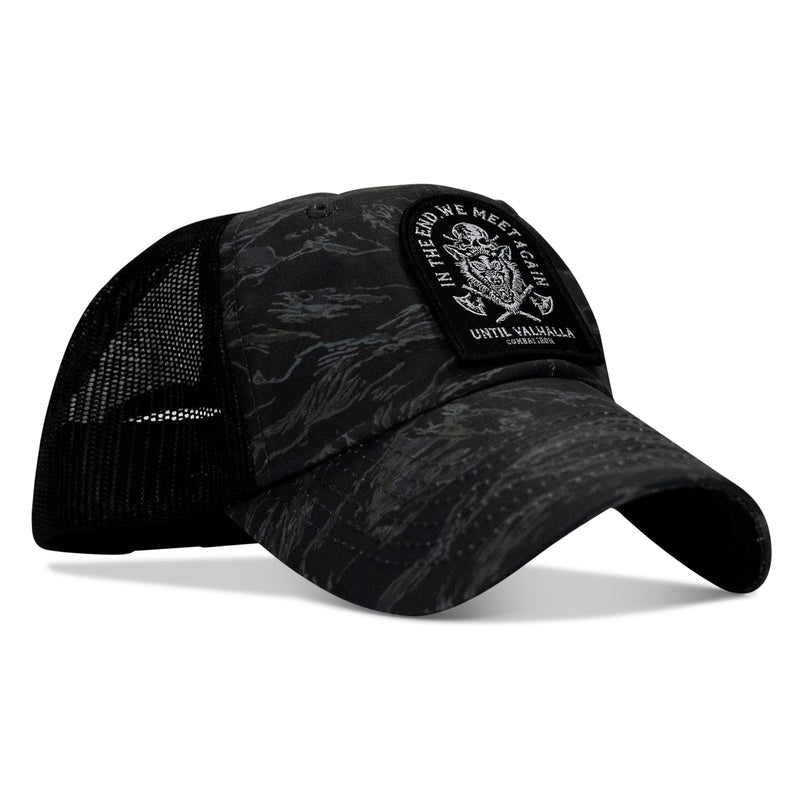 Load image into Gallery viewer, In The End, We Meet Again - Until Valhalla Patch Tactical Ripstop Mesh Snapback Hat
