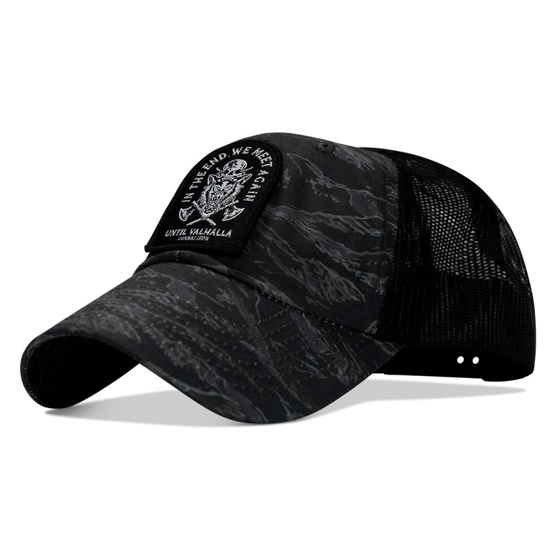Load image into Gallery viewer, In The End, We Meet Again - Until Valhalla Patch Tactical Ripstop Mesh Snapback Hat
