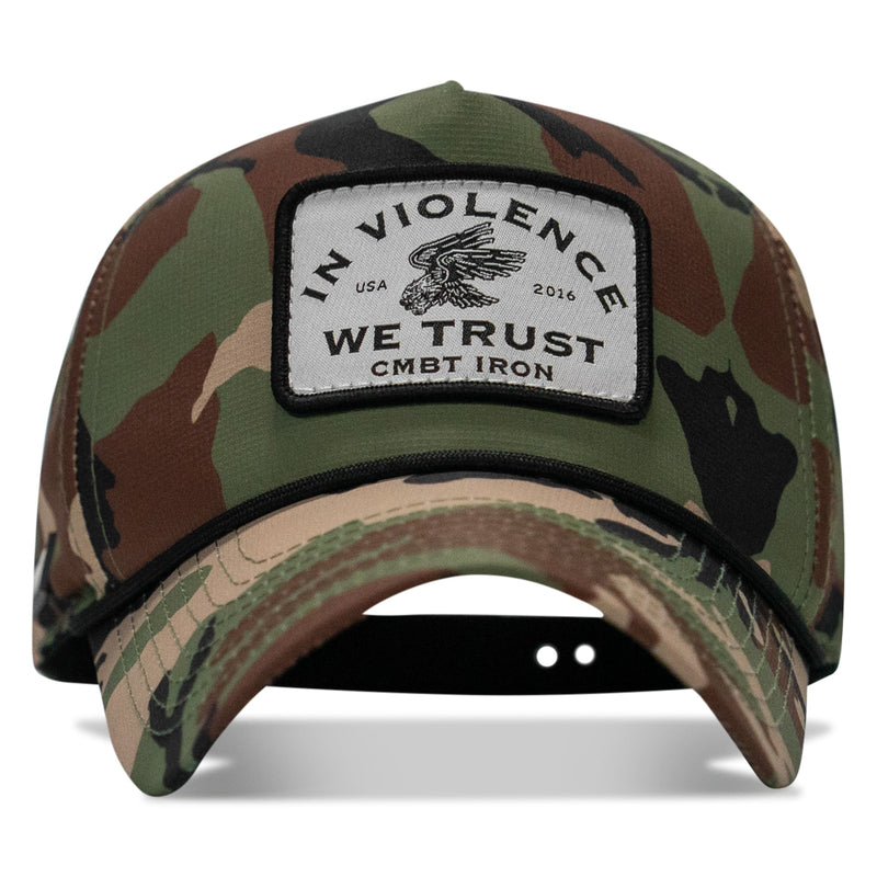 Load image into Gallery viewer, In Violence We Trust Patch Weekender Snapback

