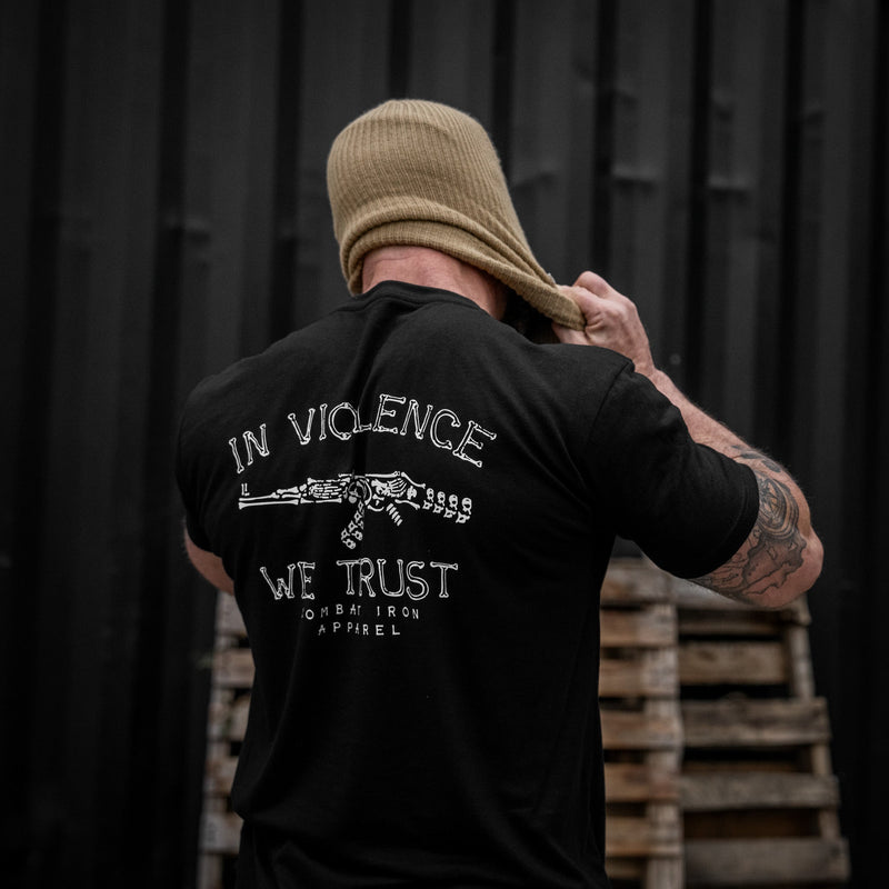 Load image into Gallery viewer, In Violence We Trust Men's T-Shirt
