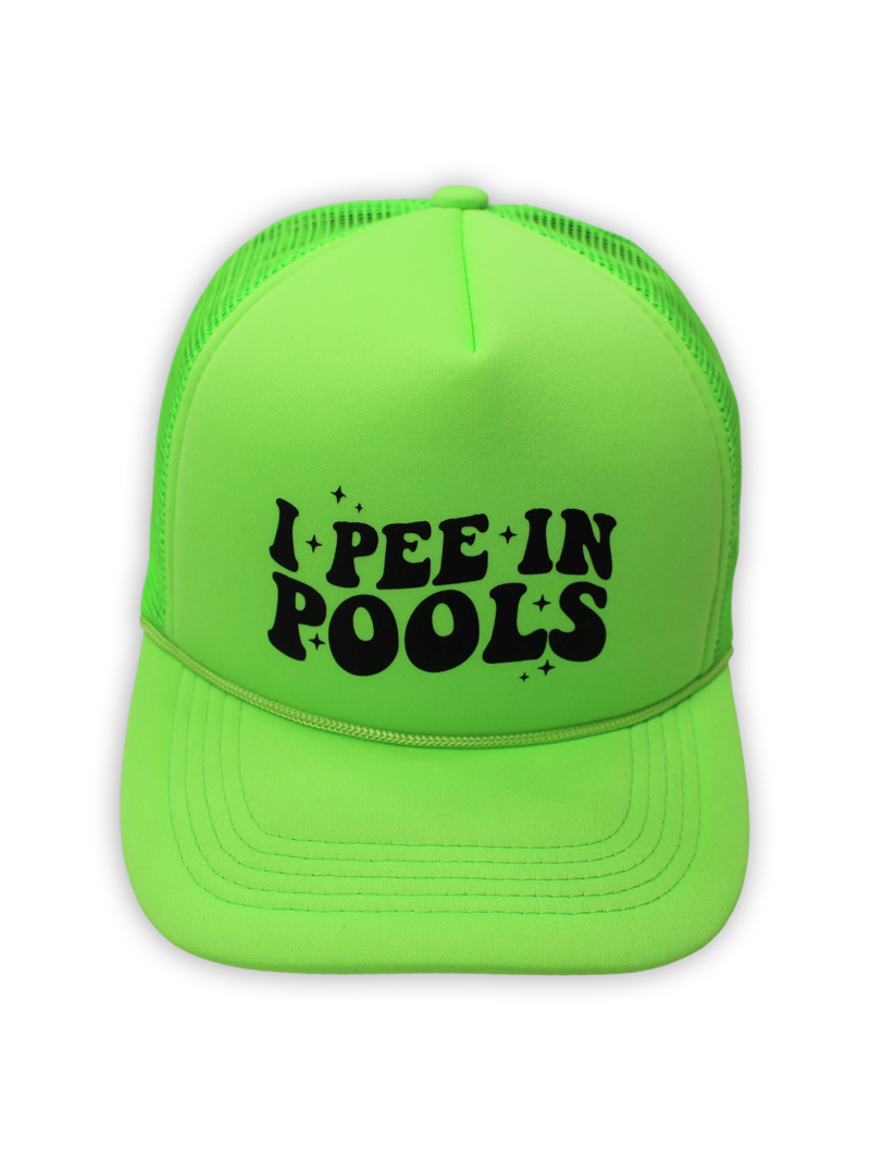 Load image into Gallery viewer, I P IN POOLS FOAM TRUCKER HAT
