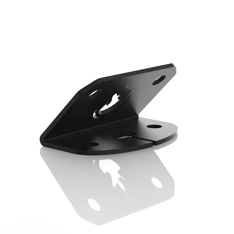 Load image into Gallery viewer, Litt Industries halo billet 45 degree bracket Easily mount rock or accessory lights with our mounting brackets Each mount is powder coated black Hardware included
