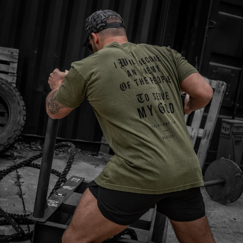 Load image into Gallery viewer, I Will Become An Enemy To The People Vintaged Midweight T-Shirt
