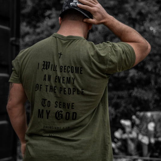 I Will Become An Enemy To The People Vintaged Midweight T-Shirt