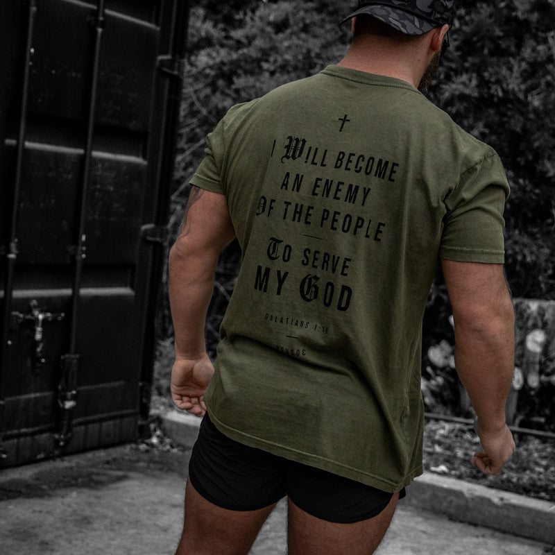 Load image into Gallery viewer, I Will Become An Enemy To The People Vintaged Midweight T-Shirt
