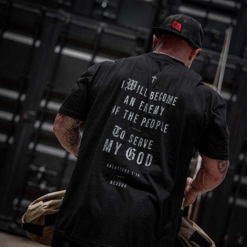 Load image into Gallery viewer, I Will Become An Enemy To The People Heavyweight Men's T-Shirt
