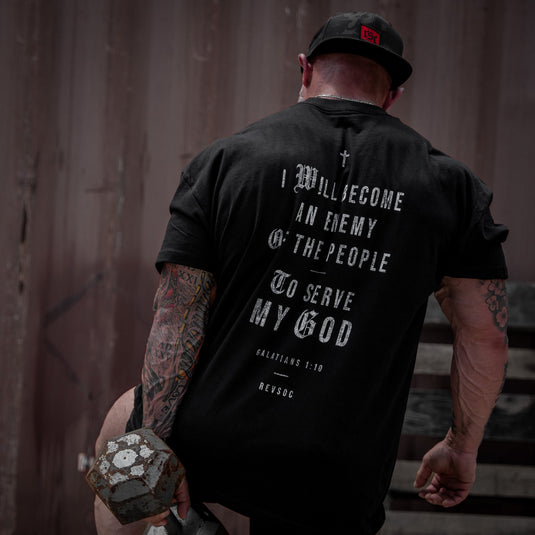 I Will Become An Enemy To The People Heavyweight Men's T-Shirt