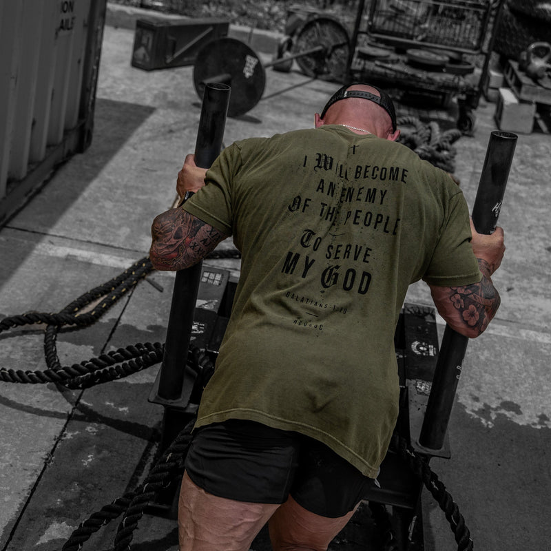 Load image into Gallery viewer, I Will Become An Enemy To The People Vintaged Midweight T-Shirt
