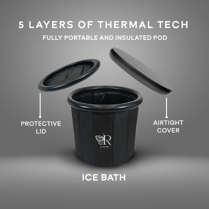Load image into Gallery viewer, Foldable Ice Bath Tub — No Pole, No Pump, 60-Second Setup | RevivPro
