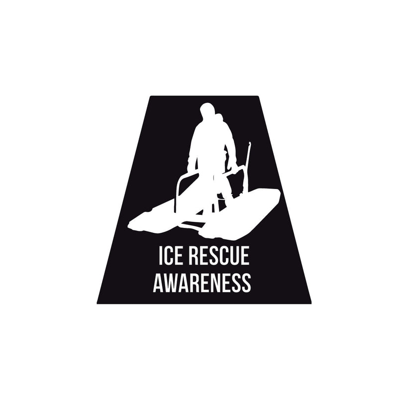 Load image into Gallery viewer, ICE RESCUE AWARENESS REFLECTIVE HELMET (TET) TETRAHEDRON
