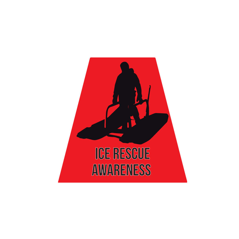 Load image into Gallery viewer, ICE RESCUE AWARENESS REFLECTIVE HELMET (TET) TETRAHEDRON
