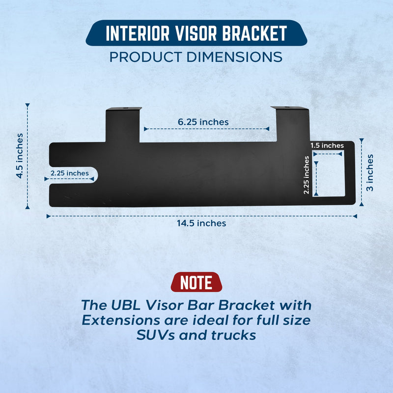 Load image into Gallery viewer, UBL Interior Visor Bracket with Extension
