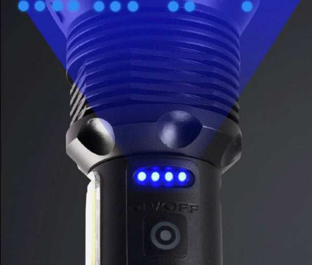 Load image into Gallery viewer, High Lumen Super Bright LED Rechargeable Tactical P90 Flashlight
