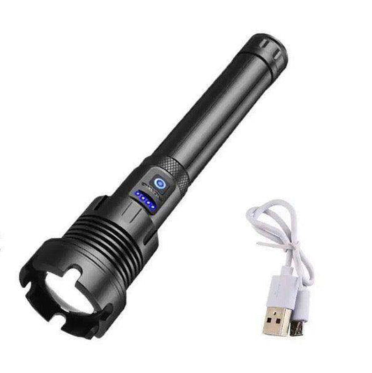 High Lumen Super Bright LED Rechargeable Tactical P90 Flashlight - Skoutley Outdoors LLC