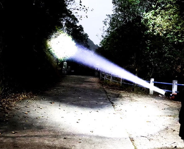 Load image into Gallery viewer, High Lumen USB Rechargeable Tactical LED P50 Flashlight w Portable Zoom
