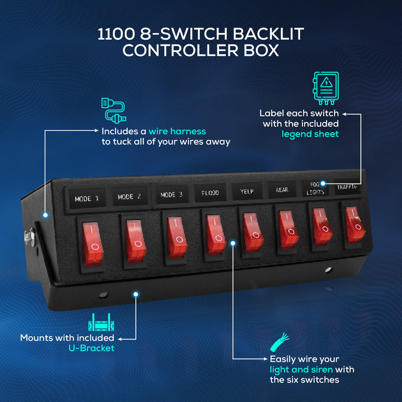 Load image into Gallery viewer, UBL 1100 8-Switch Box
