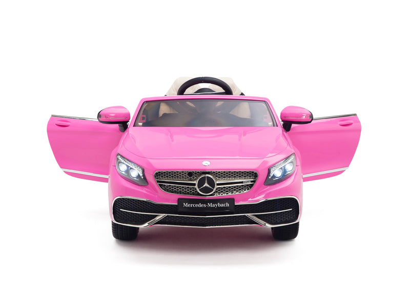 Load image into Gallery viewer, Pink Princess Mercedes Ride On Car For Girls W/Magic Cars® Wireless Parental Control
