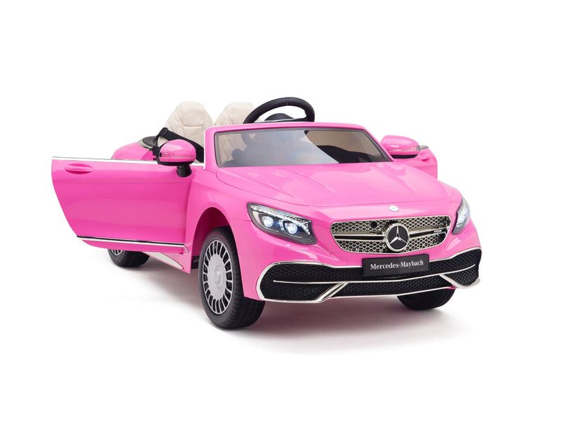 Load image into Gallery viewer, Pink Princess Mercedes Ride On Car For Girls W/Magic Cars® Wireless Parental Control
